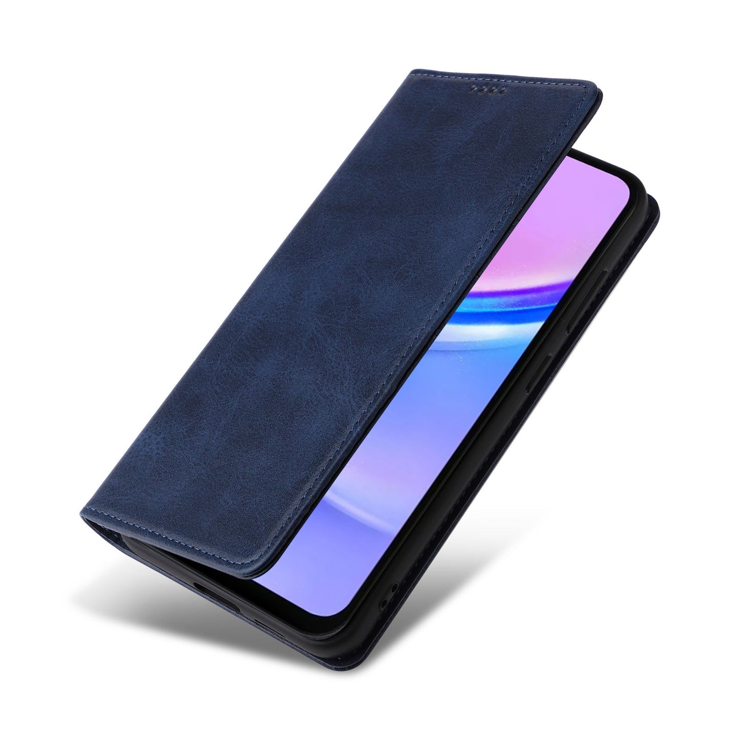 For Samsung Galaxy A16 5G / A16 4G Case RFID Blocking PU Leather Phone Wallet Cover - Blue