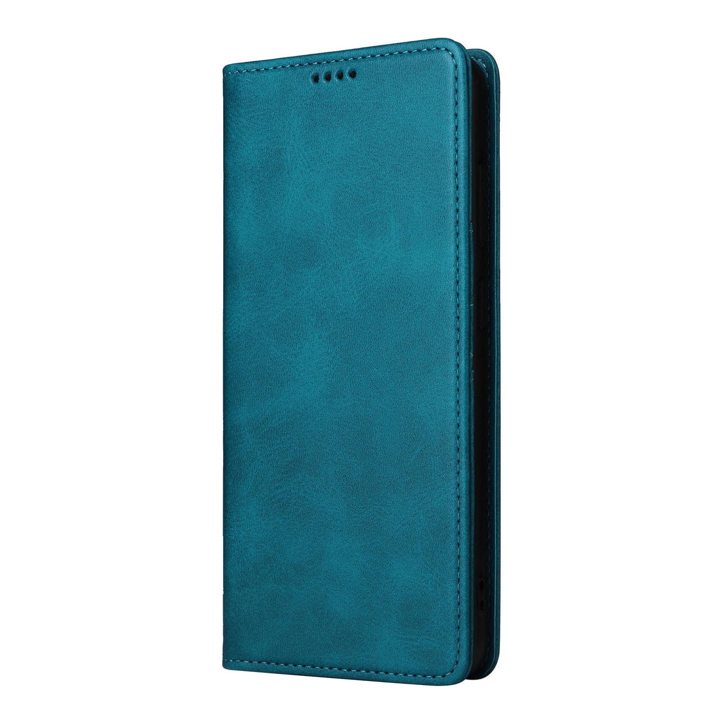 For Samsung Galaxy A16 5G / A16 4G Case RFID Blocking PU Leather Phone Wallet Cover - Peacock Blue