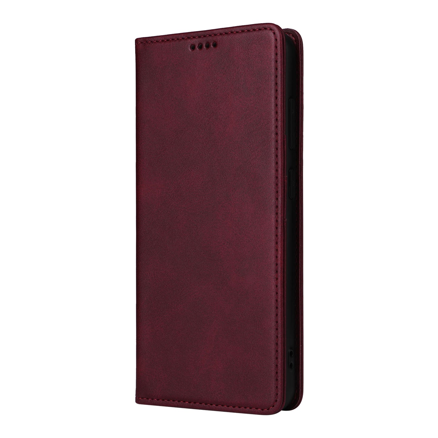 For Samsung Galaxy A16 5G / A16 4G Case RFID Blocking PU Leather Phone Wallet Cover - Wine Red