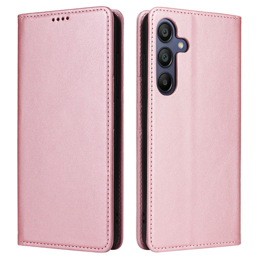 For Samsung Galaxy A16 5G / A16 4G Case RFID Blocking PU Leather Phone Wallet Cover - Pink