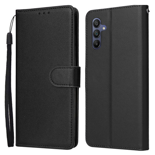 For Samsung Galaxy A16 5G / A16 4G Case Wallet Stand View PU Leather Phone Cover - Black