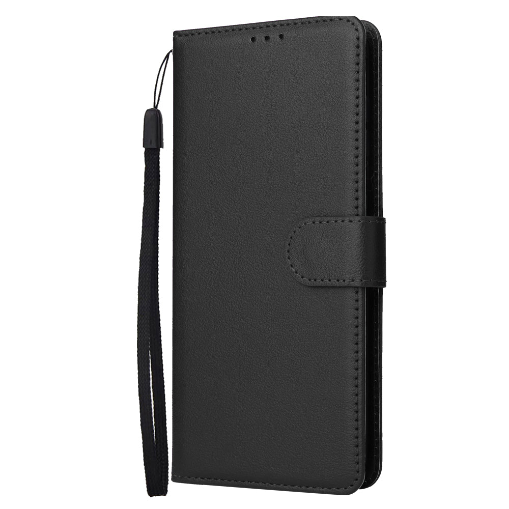 For Samsung Galaxy A16 5G / A16 4G Case Wallet Stand View PU Leather Phone Cover - Black