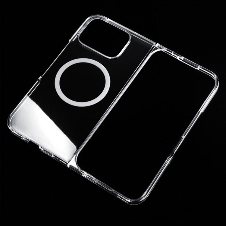 For Google Pixel 9 Pro Fold 5G Magnetic Case Anti-Scratch Transparent PC Phone Cover