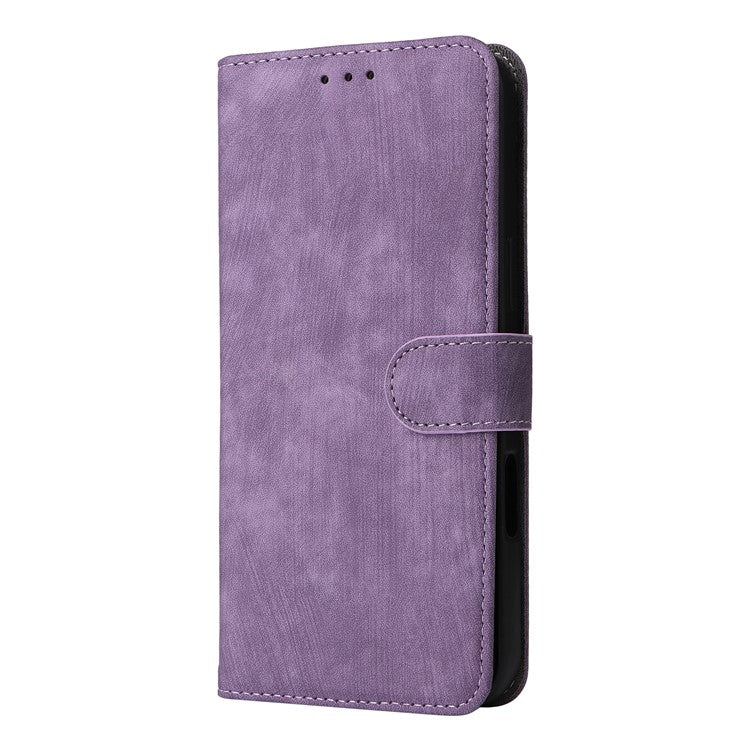 For iPhone 16 Wallet Case RFID Blocking PU Leather Cover Stand View - Purple