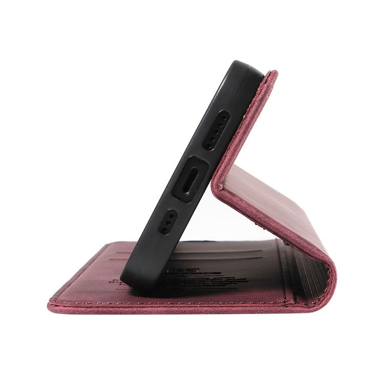 BETOPNICE 003 For Xiaomi Poco C75 4G / Redmi 14R 5G / 14C 4G Wallet Case Leather Phone Cover with Stand - Red
