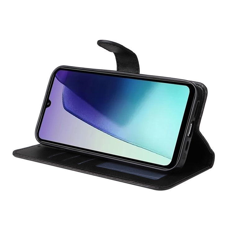 For Xiaomi Poco C75 4G / Redmi 14R 5G / 14C 4G Case Wallet PU Leather Folio Flip Phone Cover - Black