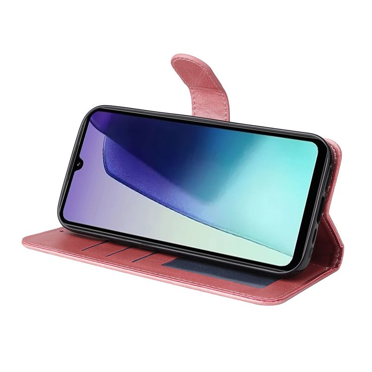 For Xiaomi Poco C75 4G / Redmi 14R 5G / 14C 4G Case Wallet PU Leather Folio Flip Phone Cover - Pink