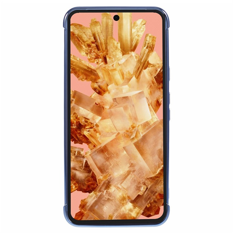 For Google Pixel 8 Case Electroplated Frame TPU Soft Phone Cover - Blue