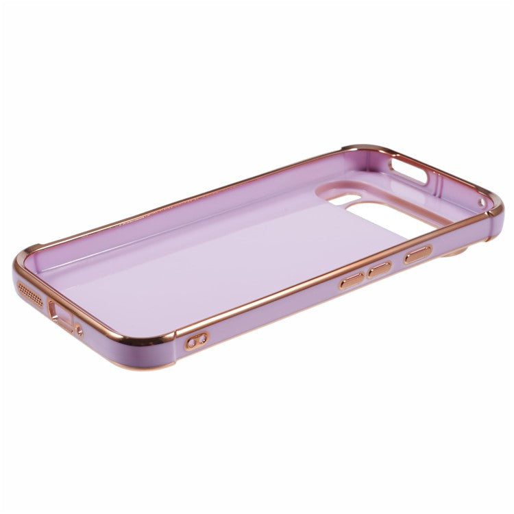For Google Pixel 9 Pro XL Case Electroplated Frame TPU Soft Phone Cover - Purple