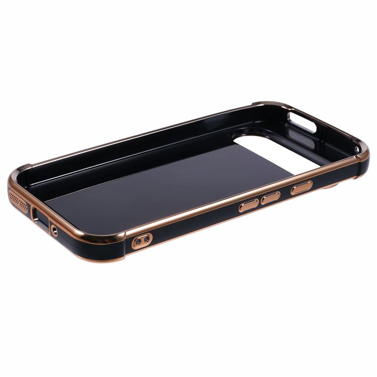 For Google Pixel 9 / Pixel 9 Pro Case Electroplated Frame TPU Soft Phone Cover - Black