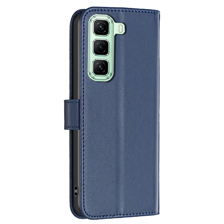 BINFEN COLOR BF17 For Infinix Hot 50 5G Case Wallet Folio Flip Leather Cover - Blue
