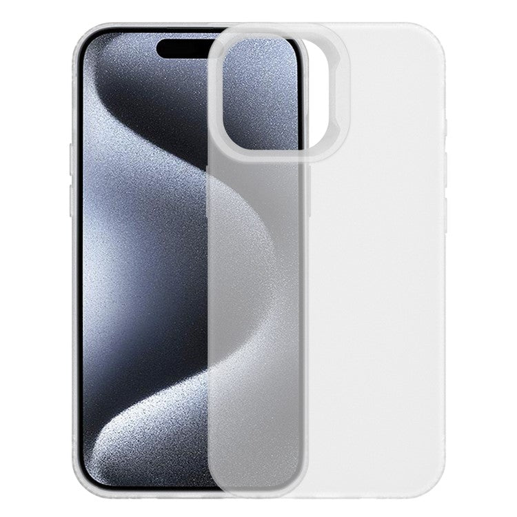 KALEBOL KLB-TPU008 For iPhone 16 Pro Case Transparent Matte TPU Anti-Drop Phone Cover - Transparent