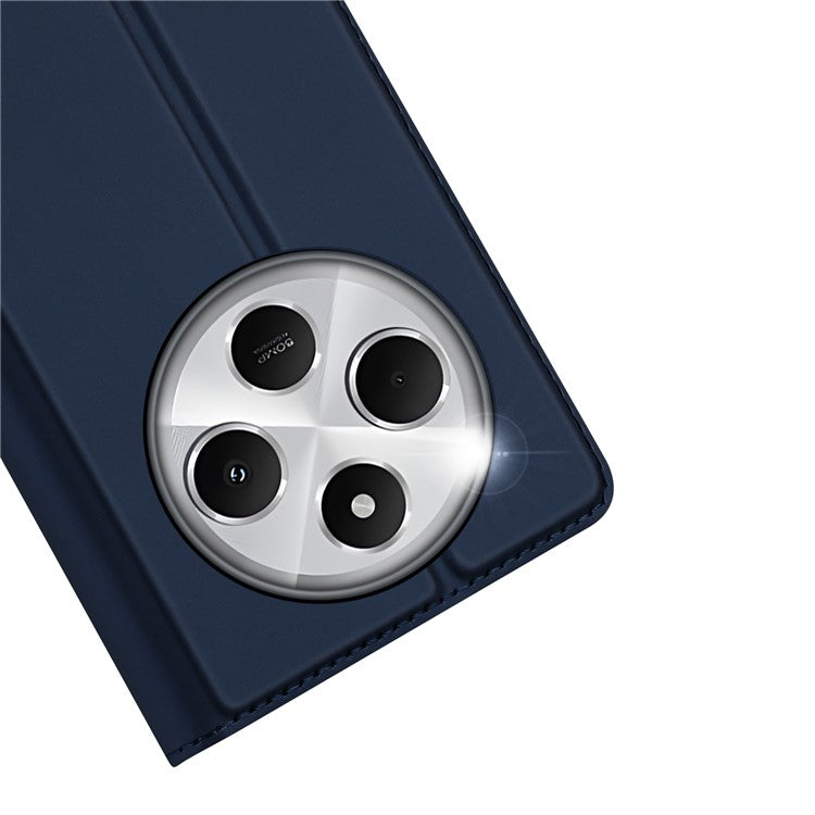 DUX DUCIS Skin Pro Series For Xiaomi Poco C75 4G / Redmi 14R 5G / 14C 4G Case Leather Cover Card Holder - Blue