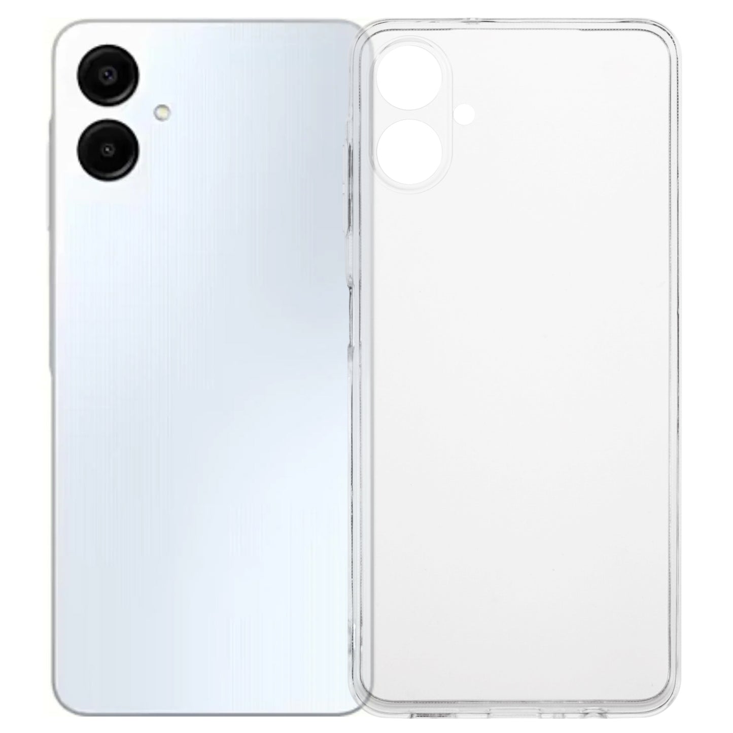 For Samsung Galaxy A06 Case Watermark-Free 2.0mm Clear Phone TPU Cover