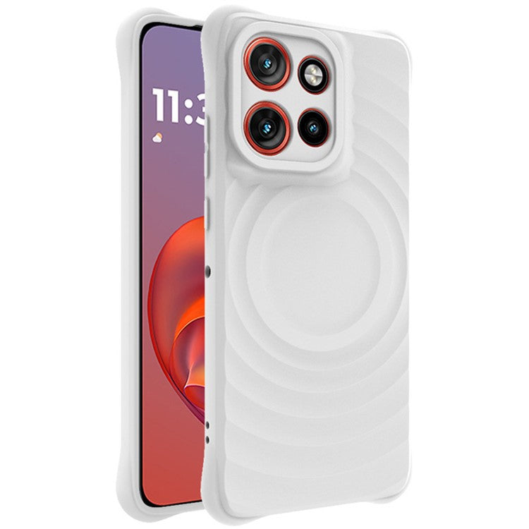 IMAK UC-6 Series for Motorola Thinkphone 25 5G /  Moto S50 5G / Edge 50 Neo 5G Case Water Drop Texture Anti-Skid Matte TPU Cover - Matte White