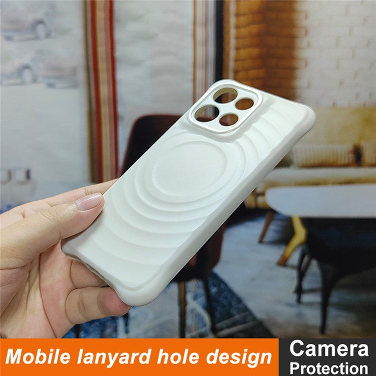 IMAK UC-6 Series for Motorola Thinkphone 25 5G /  Moto S50 5G / Edge 50 Neo 5G Case Water Drop Texture Anti-Skid Matte TPU Cover - Matte White