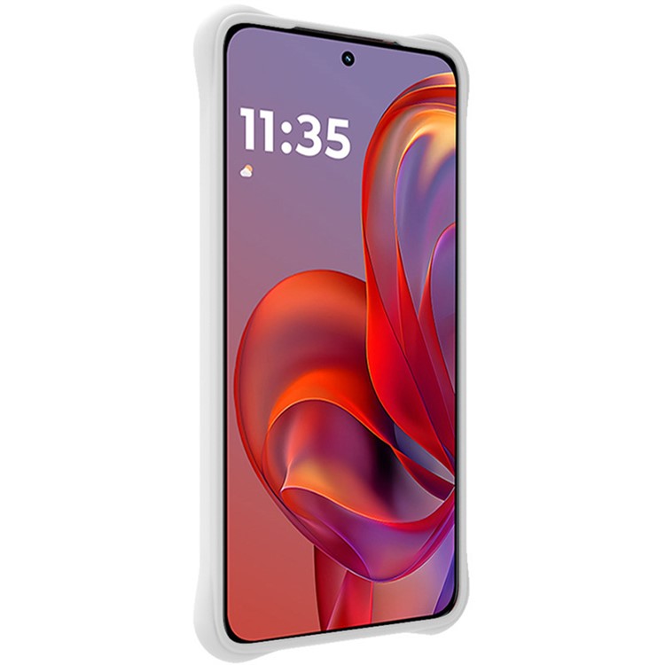 IMAK UC-6 Series for Motorola Thinkphone 25 5G /  Moto S50 5G / Edge 50 Neo 5G Case Water Drop Texture Anti-Skid Matte TPU Cover - Matte White