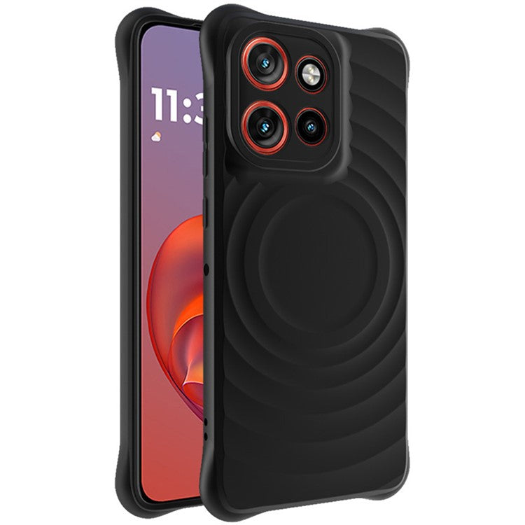 IMAK UC-6 Series for Motorola Thinkphone 25 5G /  Moto S50 5G / Edge 50 Neo 5G Case Water Drop Texture Anti-Skid Matte TPU Cover - Matte Black