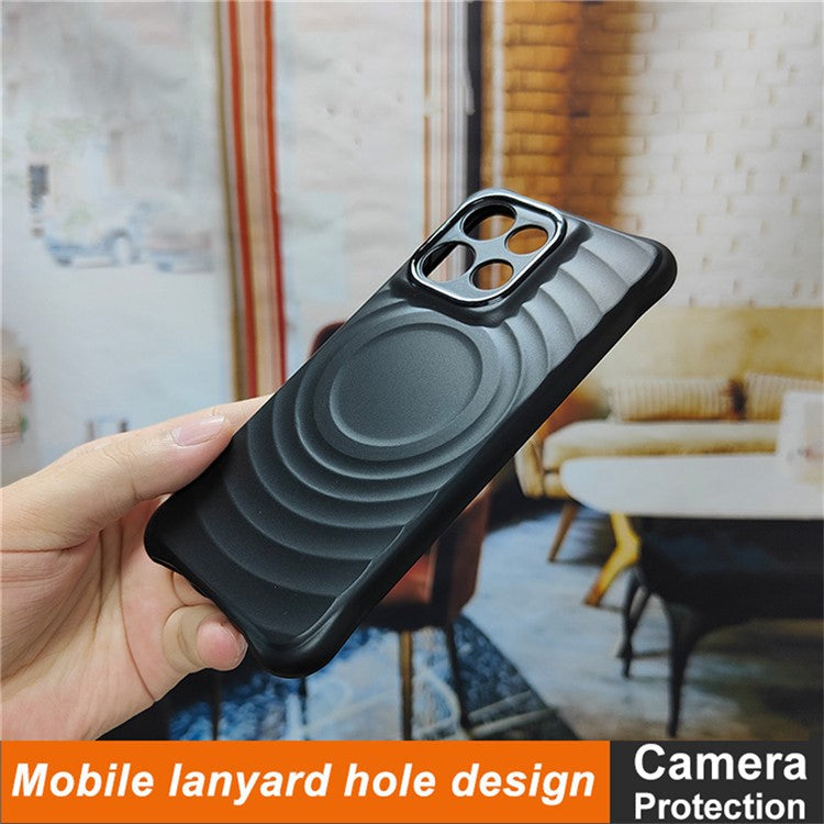 IMAK UC-6 Series for Motorola Thinkphone 25 5G /  Moto S50 5G / Edge 50 Neo 5G Case Water Drop Texture Anti-Skid Matte TPU Cover - Matte Black