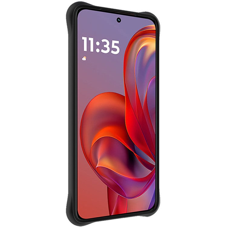 IMAK UC-6 Series for Motorola Thinkphone 25 5G /  Moto S50 5G / Edge 50 Neo 5G Case Water Drop Texture Anti-Skid Matte TPU Cover - Matte Black