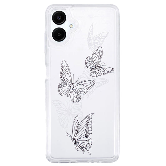 For Samsung Galaxy A06 TPU Case Pattern Printing Shockproof Airbag Phone Cover - Butterflies