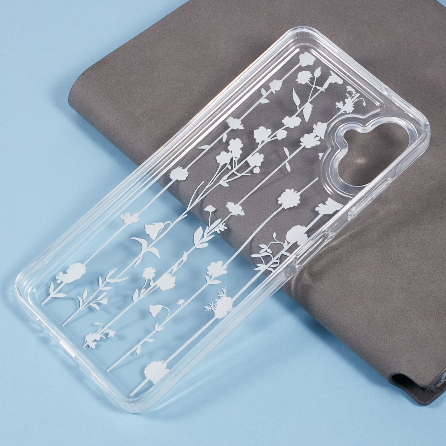 For Samsung Galaxy A06 Case TPU Flower Printing Pattern Air Cushion Design Protective Cover - KS2