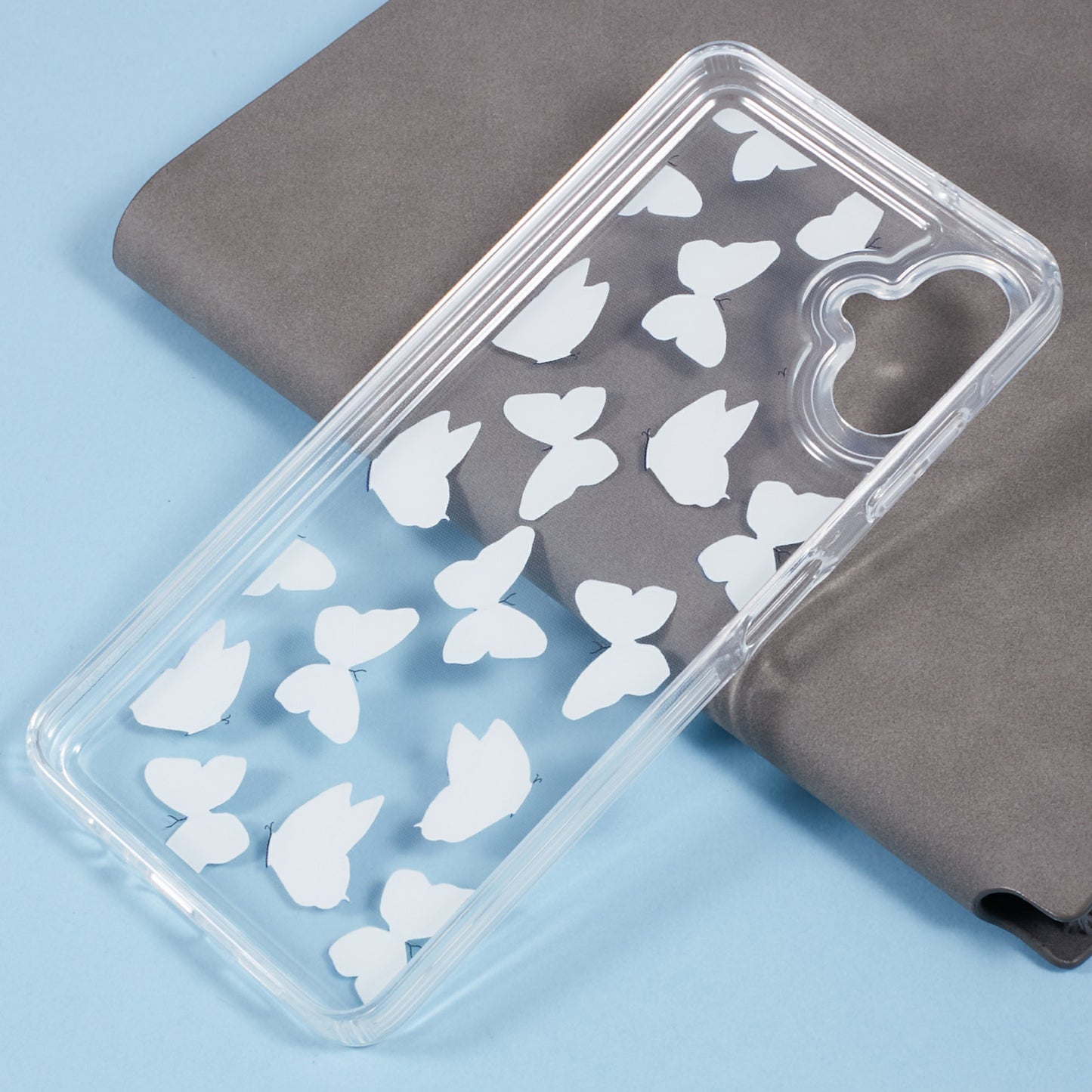 For Samsung Galaxy A06 Case Anti-Drop Airbag Butterfly Pattern Printing TPU Phone Cover - BT4