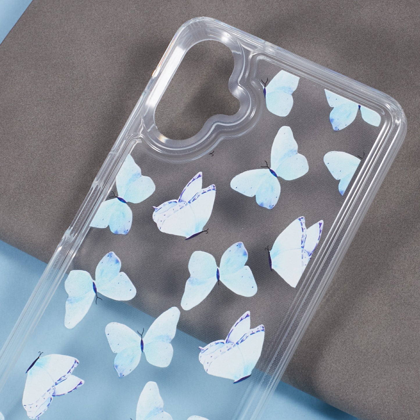For Samsung Galaxy A06 Case Anti-Drop Airbag Butterfly Pattern Printing TPU Phone Cover - BT4