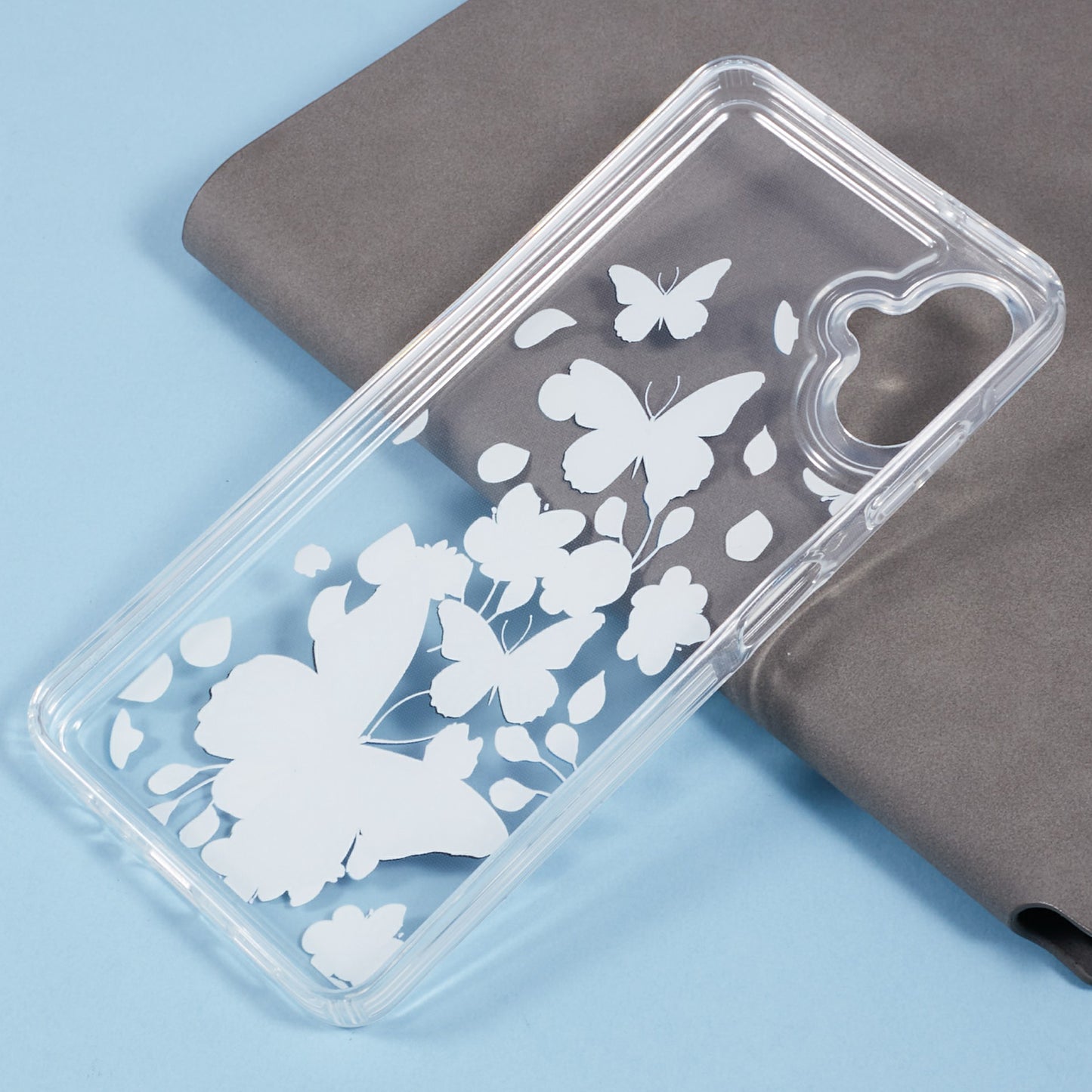 For Samsung Galaxy A06 Case Anti-drop Airbag Butterfly Pattern Printing TPU Phone Cover - BT3