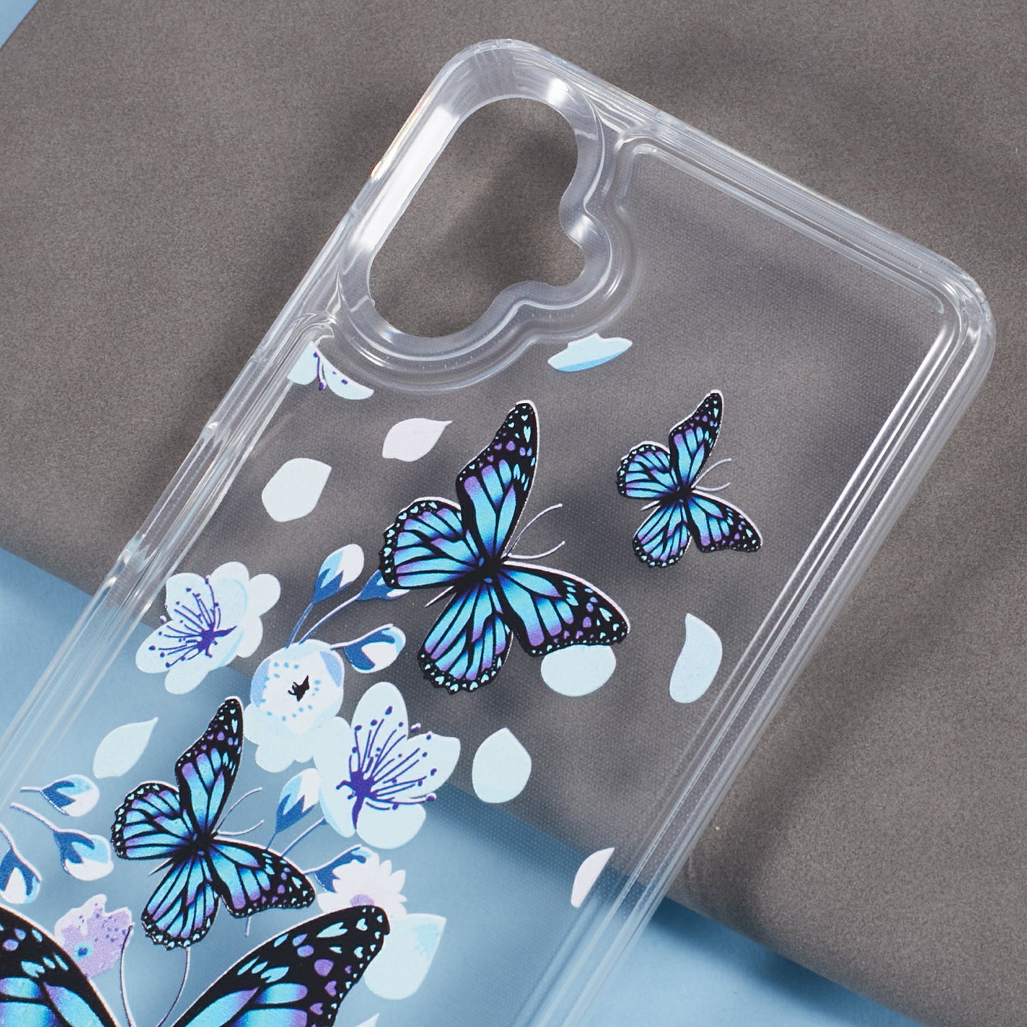 For Samsung Galaxy A06 Case Anti-drop Airbag Butterfly Pattern Printing TPU Phone Cover - BT3
