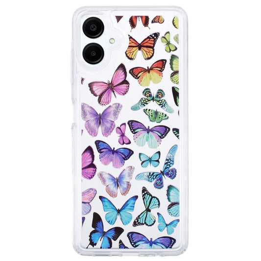 For Samsung Galaxy A06 Case Anti-drop Airbag Butterfly Pattern Printing TPU Phone Cover - BT1