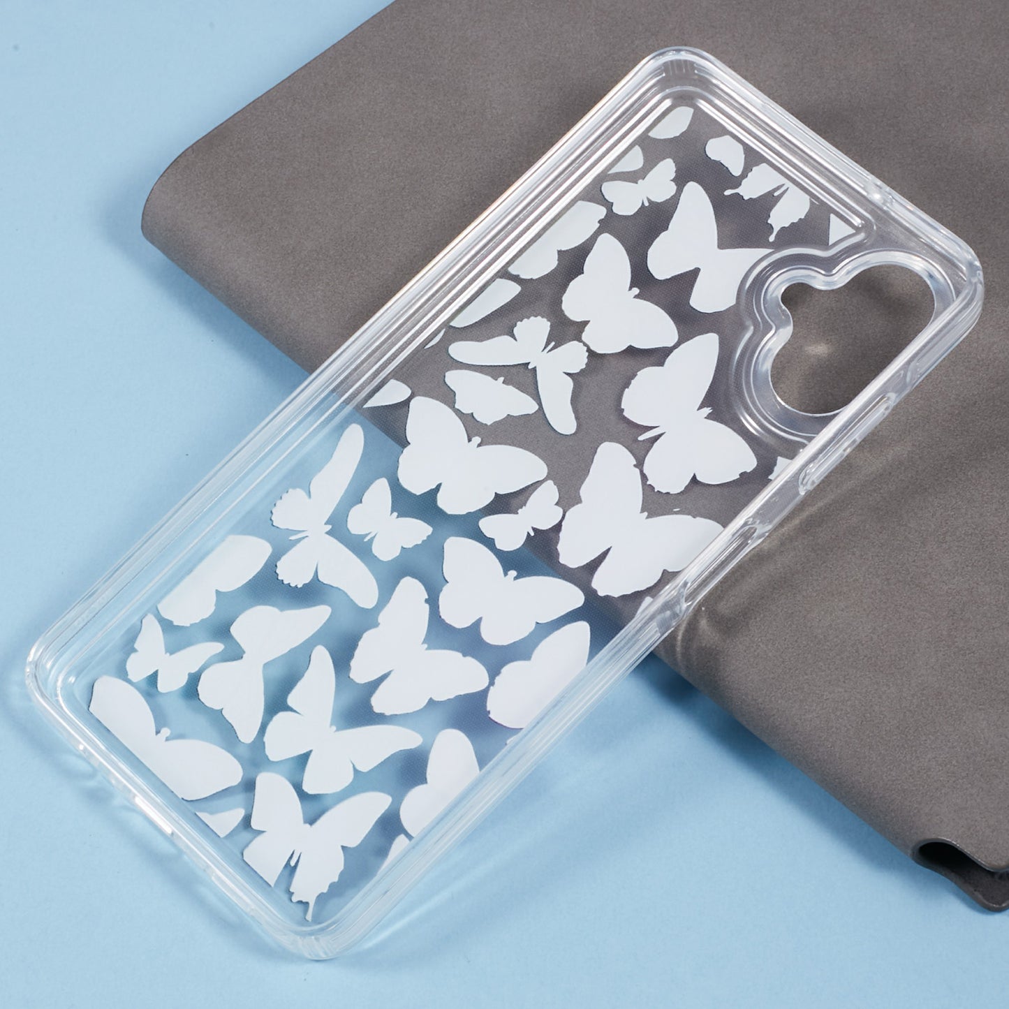 For Samsung Galaxy A06 Case Anti-drop Airbag Butterfly Pattern Printing TPU Phone Cover - BT1