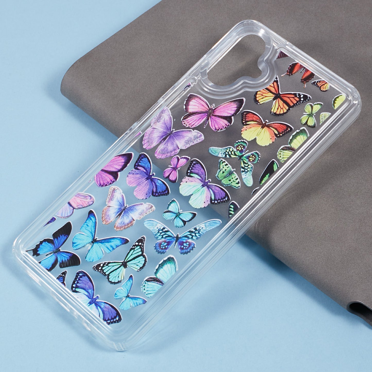 For Samsung Galaxy A06 Case Anti-drop Airbag Butterfly Pattern Printing TPU Phone Cover - BT1