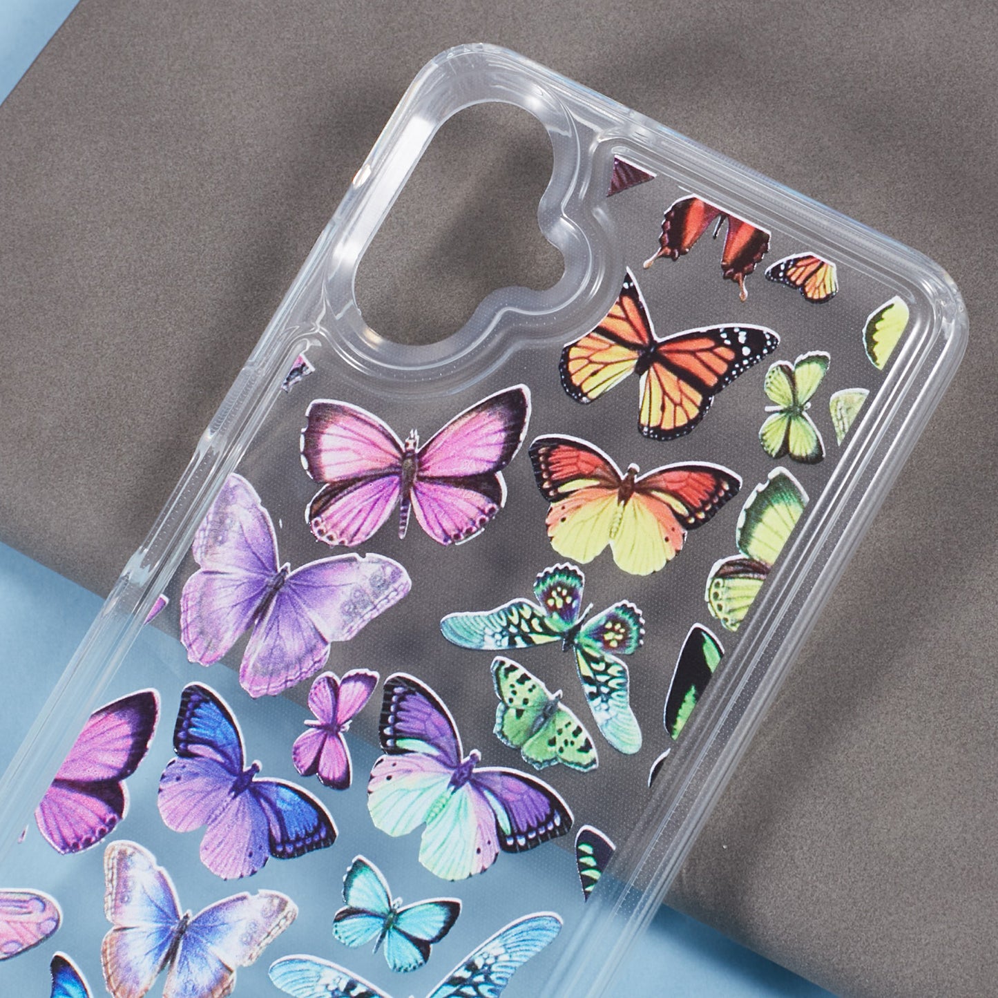 For Samsung Galaxy A06 Case Anti-drop Airbag Butterfly Pattern Printing TPU Phone Cover - BT1