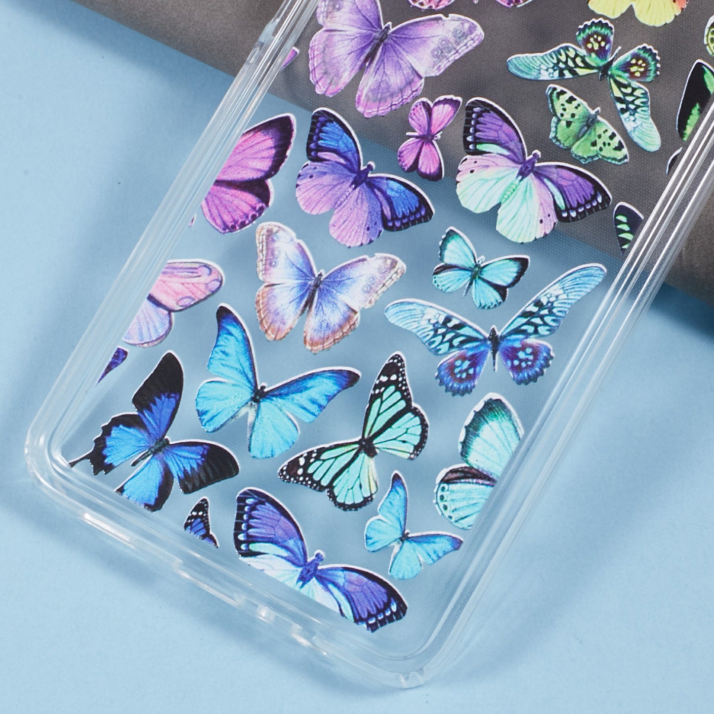 For Samsung Galaxy A06 Case Anti-drop Airbag Butterfly Pattern Printing TPU Phone Cover - BT1