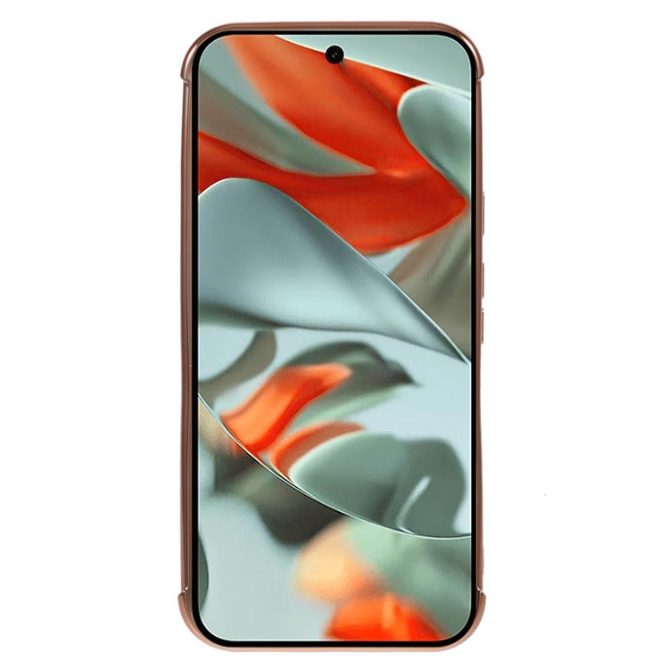 For Google Pixel 9 Pro XL Case Compatible with MagSafe Electroplated TPU Phone Cover Hollow Love Hearts - Ivory White