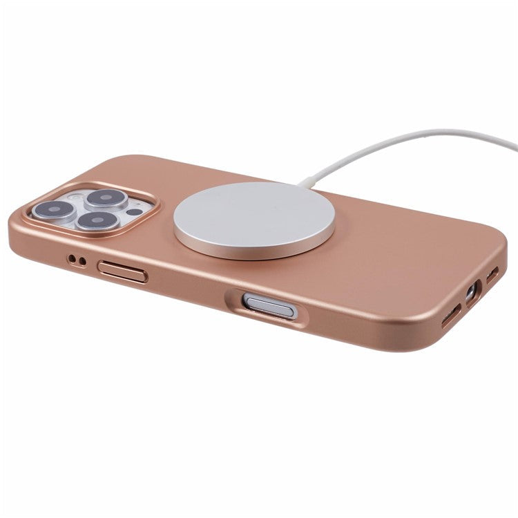 X-LEVEL For iPhone 16 Pro Case Compatible with MagSafe Honeycomb Inner TPU Back Cover - Titanium Gold
