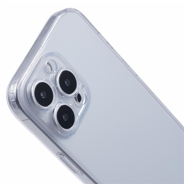 X-LEVEL For iPhone 16 Pro Case Precise Cutout Matte Tempered Glass+TPU Phone Cover - Transparent