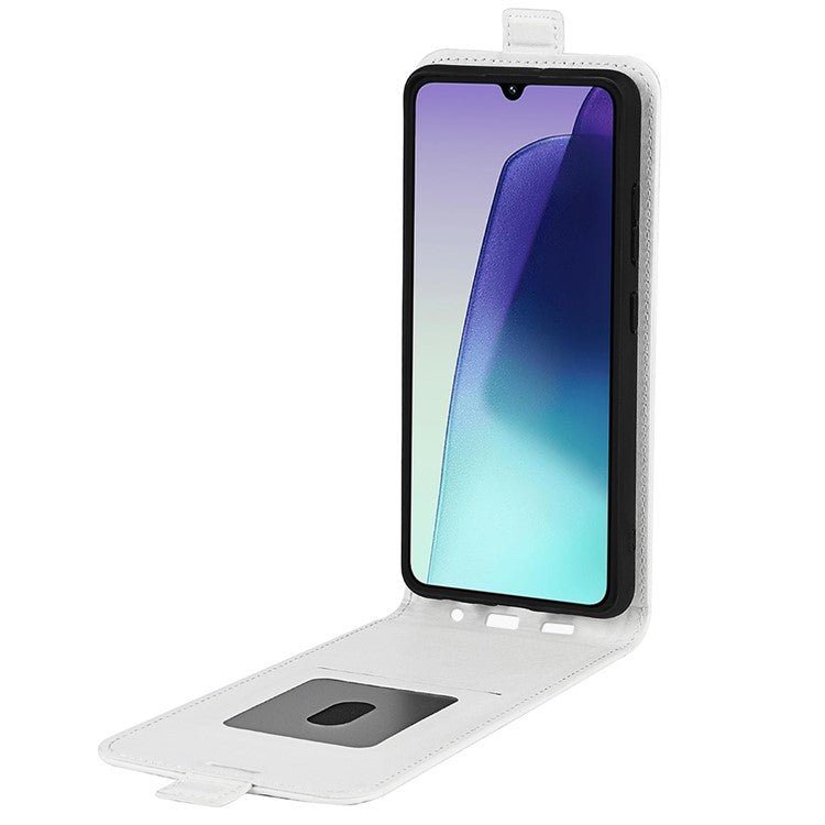 For Xiaomi Poco C75 4G / Redmi 14R 5G / 14C 4G Case with Card Slots Vertical Flip Leather Phone Cover - White