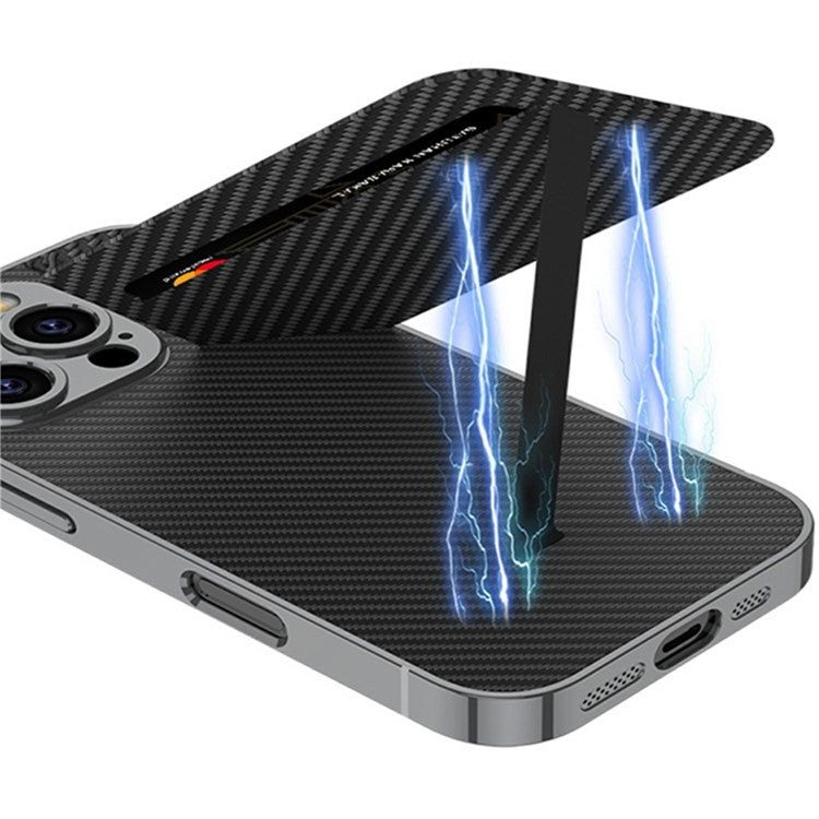 GKK For iPhone 16 Pro Case Shockproof TPU+PC+PU Phone Shell with Card Holder Kickstand - Titanium Grey