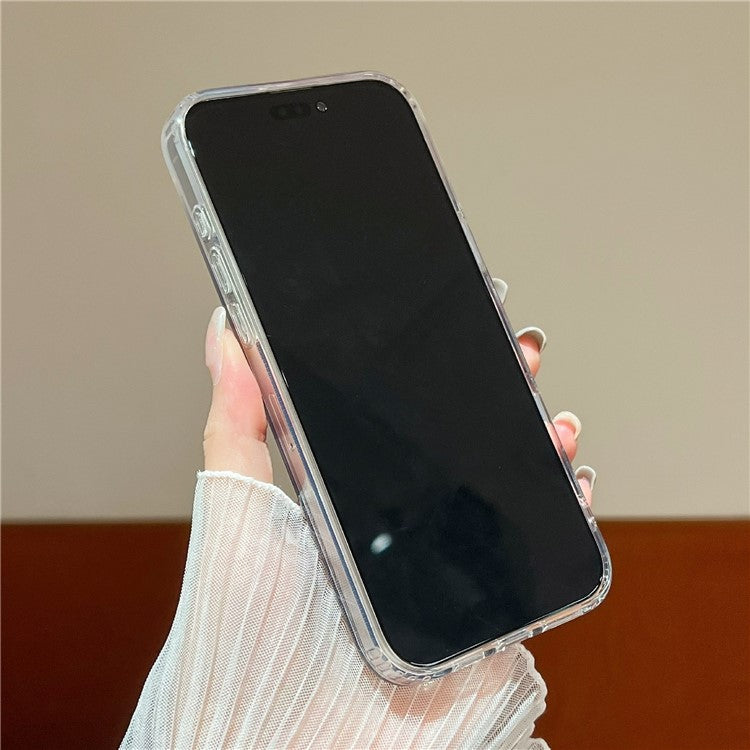 For iPhone 16 Pro Case Dual Color Gradient Soft TPU Phone Case - Green / Yellow