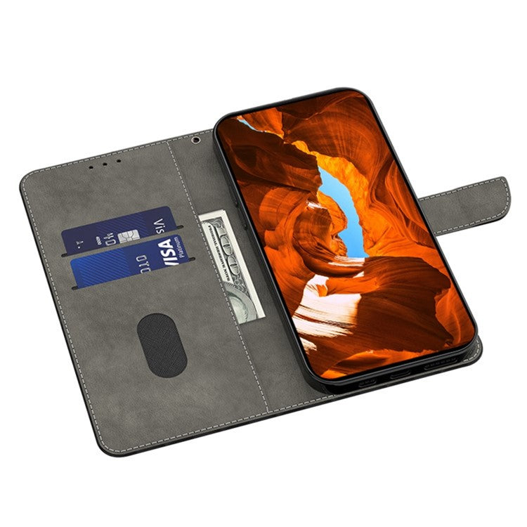 For iPhone 16 Case Pattern Printed Protective Cover TPU+PU Leather Flip Phone Case - Tree