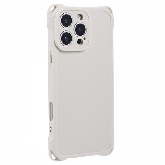 For iPhone 16 Pro Case Reinforced Corner Protection TPU Phone Cover - White