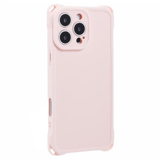 For iPhone 16 Pro Case Reinforced Corner Protection TPU Phone Cover - Pink