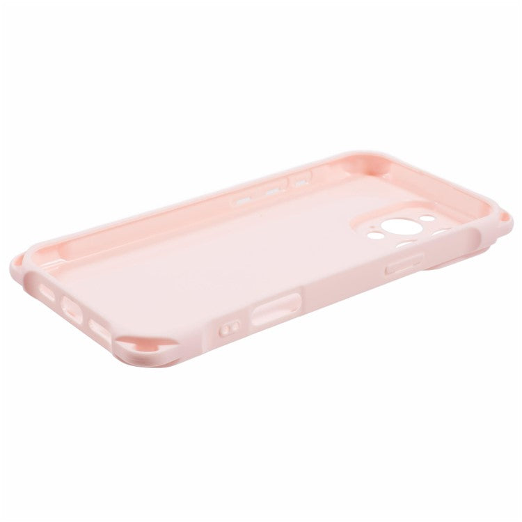 For iPhone 16 Pro Case Reinforced Corner Protection TPU Phone Cover - Pink