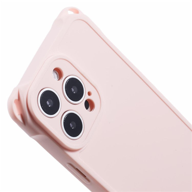 For iPhone 16 Pro Case Reinforced Corner Protection TPU Phone Cover - Pink