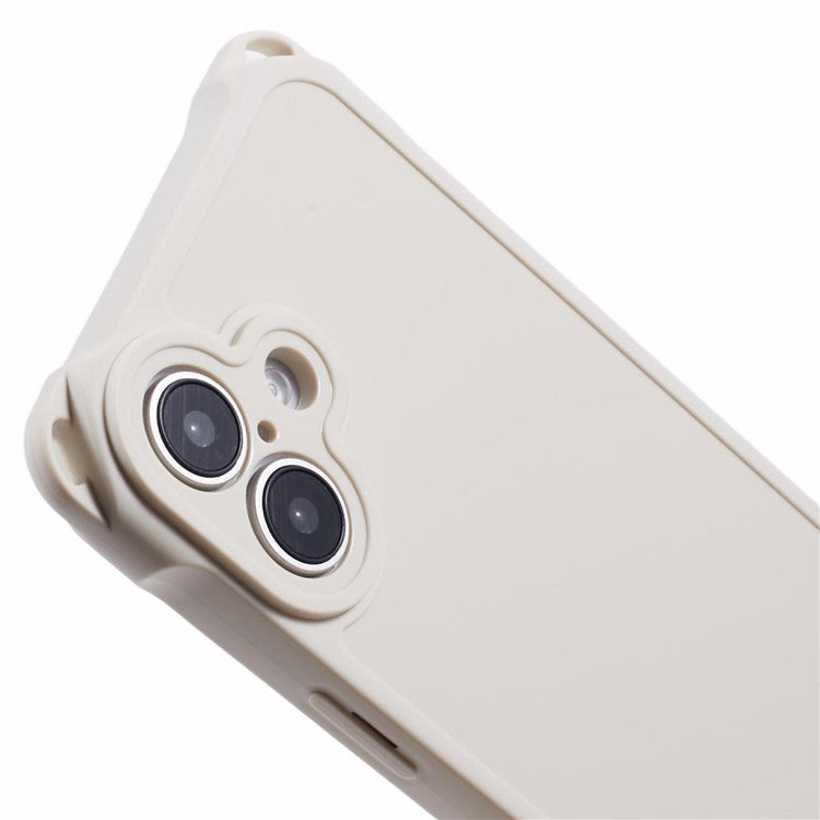 For iPhone 16 Case Reinforced Corner Protection TPU Phone Cover - White
