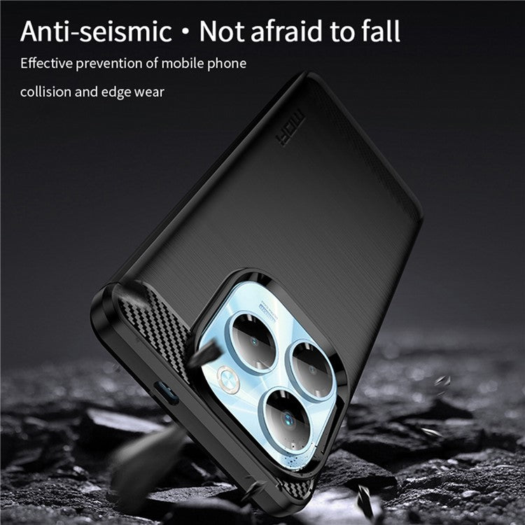 MOFI JK TPU Series-1 For Infinix Note 40X 5G Case Carbon Fiber Texture TPU Soft Phone Cover - Blue