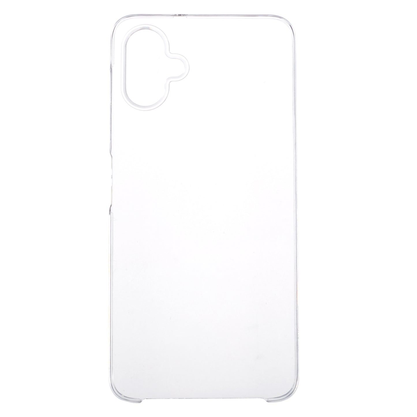 For Samsung Galaxy A06 Case TPU Frame Clear Acrylic Back Phone Cover with PET Film