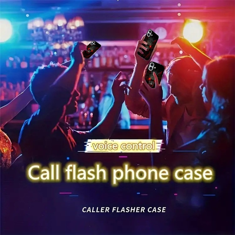 For iPhone 16 Plus Case Call Flash Series Pattern Printing Tempered Glass + TPU Combo Phone Case - Red Eyed Wolf